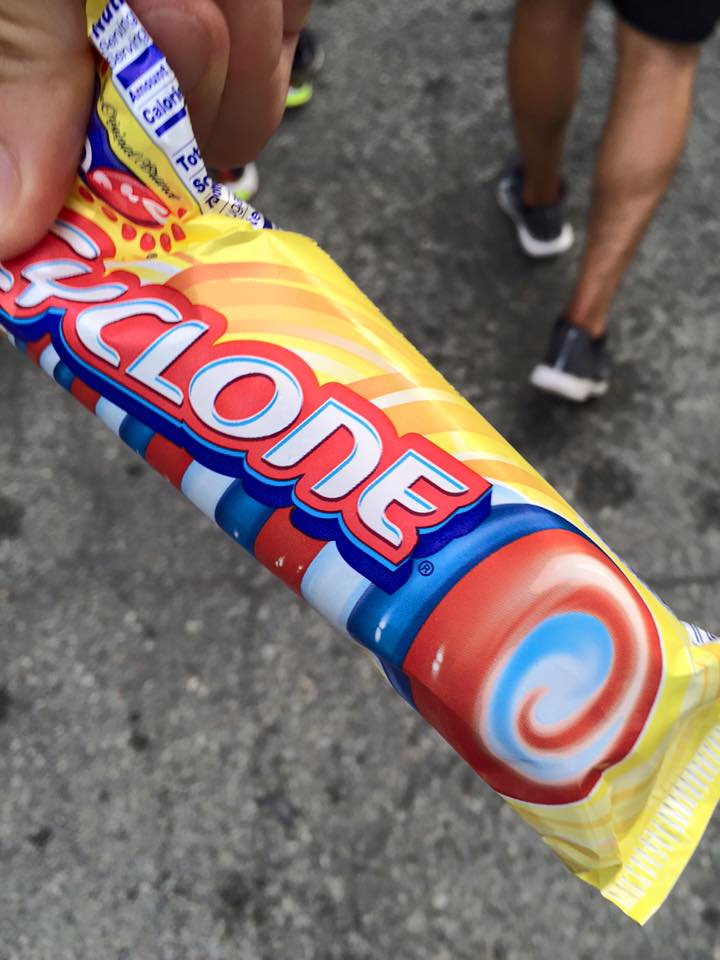 After-race Popsicle